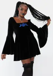 [The Grave Girls] Goddess Velvet Mini Dress
