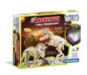 Archeofun T-rex and Triceratops Glow in the Dark
