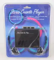 NEW IMA Personal Portable Stereo Cassette Tape Player w/ Headphones Walkman