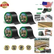 Weather-Resistant Butyl Tape - 4" x 50' for Decks, 4 Rolls, Waterproof & Durable