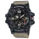 【CASIO】G-SHOCK 極限陸上冒險家軍事造型雙顯錶-卡其(GG-1000-1A5)