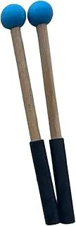 2X Silicone Drumsticks Hand Percussion Mallets for Glockenspiel Xylophone Blue, 20.9cm