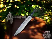 Custom Handmade D2 Steel, Full Tang Resident Evil 4 Leon Kennedy's Knife Gift