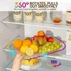 Clear Turntable Organizer 360 Rotatable Kitchen Tray Storage Tools