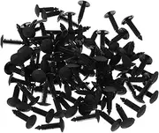 GARVALON 100 Pcs Bumper Plugs Cable Clamps Assortment Kit Plastic Rivet Thumbtacks for Bulletin Board Capacitor Mounting Bracket Body Trim Retainer Wire Rope Clamps Fasteners Clips Tie Wire