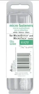 MicroStitch Tagging Gun White refill Fasteners 4.4mm 1,200 pcs. #11172