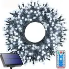 Solar String Lights Outdoor,115 Ft 300 LED Solar Christmas Lights with Remote...