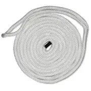 CMP Premium Cordage Boat Dock Line 1/2" Diameter x 15 Ft Length Nylon CDL1215WH