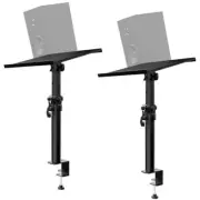 2 Pack Heavy Duty Desktop Clamp Speaker Stands Studio Monitor Stands Book Shelf