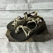 NIB Chaco Z Cloud X2 Kelp Knit tan and white sandals size 6