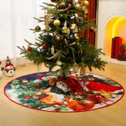 Christmas Tree Skirt Base Floor Mat Cover Xmas Party Home Decoration-Style 1