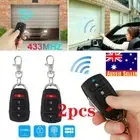 2pcs 433mhz Electric Garage Door Cloning Remote Control Key Fob Gate Opener