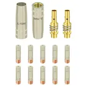 14* 15AK MIG MAG Welding Torch Kit 0.30in (0.8mm) M6 Contact Tip Nozzle Diffuser