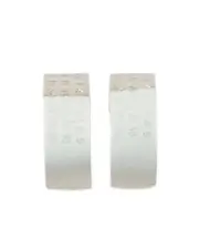 numbers-motif earrings One size silver