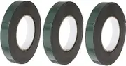 CRILSTYLEO 3 Roll Black Eva Sponge Tape Adhesive Seal Strip Shockproof Foam Tape for Window Door Furniture Trim Random Color