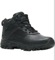 Merrell Men's Moab 3 Mid Response Tactical Waterproof Black Boot Sz 8,9, and 10