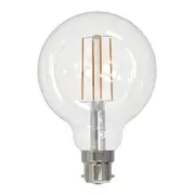 Eglo 7.5W LED B22 Dimmable G95 Round Globe - Clear