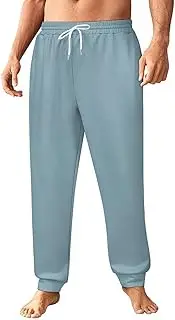 [Generic] Men's Sweatpants, Subtle Slate Blue-520, Polyester Joggers, Sweatpants Jogging Pants for Workout Running
