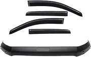 Window Visor Wind for Ford Ranger Raptor 2015-2022 Bonnet Protector + Wind Deflector Door Visor Window Visor