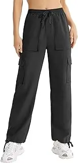 [WAJCSHFS] Pants for Women Casual Stretch Quick Drying Pants Travel Hiking Summer Pants Unisex Lightweight Pants, Zl-black