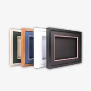 Square, 3-D, Deep shadow box frame, 20x20", 24x24" size, Oak, White, Black, Teak