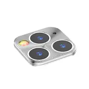 5PCS Anti-scratch Metal Circle Ring Phone Camera Lens Protector for iPhone 11 Pro Max 6.5 inch SILVER COLOR