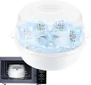 Microwave Steam Steriliser, Microwave Steam Steriliser For Baby Bottles Reusable High Temperature Resistant Baby Bottle Cleaner For Home