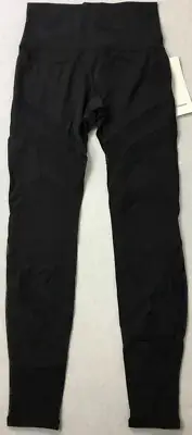 Lululemon Wunder Under HR Tight *MESH Black LW5BNDS Size 8
