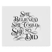 2 x 'She Believed She Could' Lens Cleaning Cloths (LC00028712)
