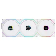 Lian Li UNI Fan TL LCD 120mm Wireless Control Reverse Blade Fan White - 3 Pack with Controller (12RTLLCD1W3W)