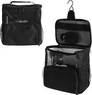 [DNAMYJME] Shower Caddy Bag Toiletry Bag with Hook Shower Tote Bags for Full Size Bottle & Quick Dry Portable Shower Caddy Bag for Men and Women, Camp, Travel, Gym, College Dorm Room, 8.9x5.7x9.8in