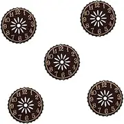 Alipis 5pcs Elegant Styles Plastic Dial Replacement for Wall Clock Silent Mechanism for Smooth Operation