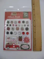 Echo Park JINGLE ALL THE WAY Adhesive Brads Brads & Chipboard Pieces NIP