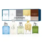 CALVIN KLEIN 經典暢銷五入小香禮盒10MLX5 (ETERNITY 永恆系列+ CK ONE BE GOLD