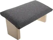 SOLUSTRE Foldable Wooden Meditation Bench Ergonomic Prayer Stool for Yoga Meditation Portable Solid Kneeling Chair Deep Grey Design for Home Travel