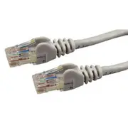 Dynamix PLGY-C6A-5 Cat6 RJ45 Patch Lead - 5m - Grey UTP - T568A - 250MHz - 24AWG - Slimline - Snagless - Gold Plated [PLGY-C6A-5]