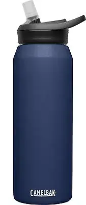 CamelBak - Eddy+ Water Bottle with Straw, Insulated Stainless Steel, Navy, 32oz