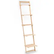Ladder Wall Shelf Cedar Wood 41.5x30x176 cm vidaXL