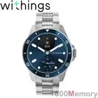 Withings 42mm ScanWatch Nova Hybrid Smart Watch Health ECG Temperature Blue