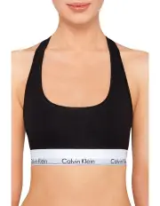 [Calvin Klein] Modern Cotton Unlined Bralette in Black