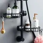 Shower Caddy Shelf for Rail Bath Kitchen Storage No Drilling storage Organiser