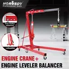 HORUSDY 2 Ton Hydraulic Engine Crane + 900Kg Engine Leveler Balancer Workshop