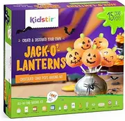Halloween Cookie Decorating Kit Baking For Kids Halloween Baking Cake Pop Kit Pumpkin Cookies, Jack-O’-Lantern Baking Gift with Pre-Measured Ingredients