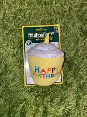 Multipet Birthday Cupcake Cat Toy - Yellow