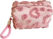 Zipper Cosmetic Pouch, Heart Design Zipper Pouch for Make Up Brush, Portable Make Up Toiletry Cases for Mothers, Wives, Girlfriends, Nieces or Friends