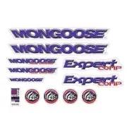Mongoose - 1996 Expert Comp - for black frame Decal set - old school bmx