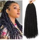 22Strands Water Wave Braiding Hair Extension Ombre Synthetic Braid Hair Women