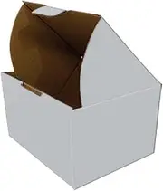 OZPACK Die Cut Cardboard Boxes (100pcs/125 x 100 x 75mm) – Gift, Packaging, Shipping Storage Boxes – Strong, Lightweight – WHITE