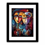 Abstract Lovers Framed Art Art Framed print