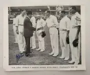 PERCY CHAPMAN VERY RARE SIGNED MAGAZINE PICTURE ENGLAND CRICKET KING GEORGE V